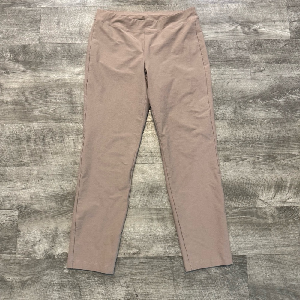 Eileen Fisher Slim Ankle Pulling Stretch Pant Beige Sz. S/P